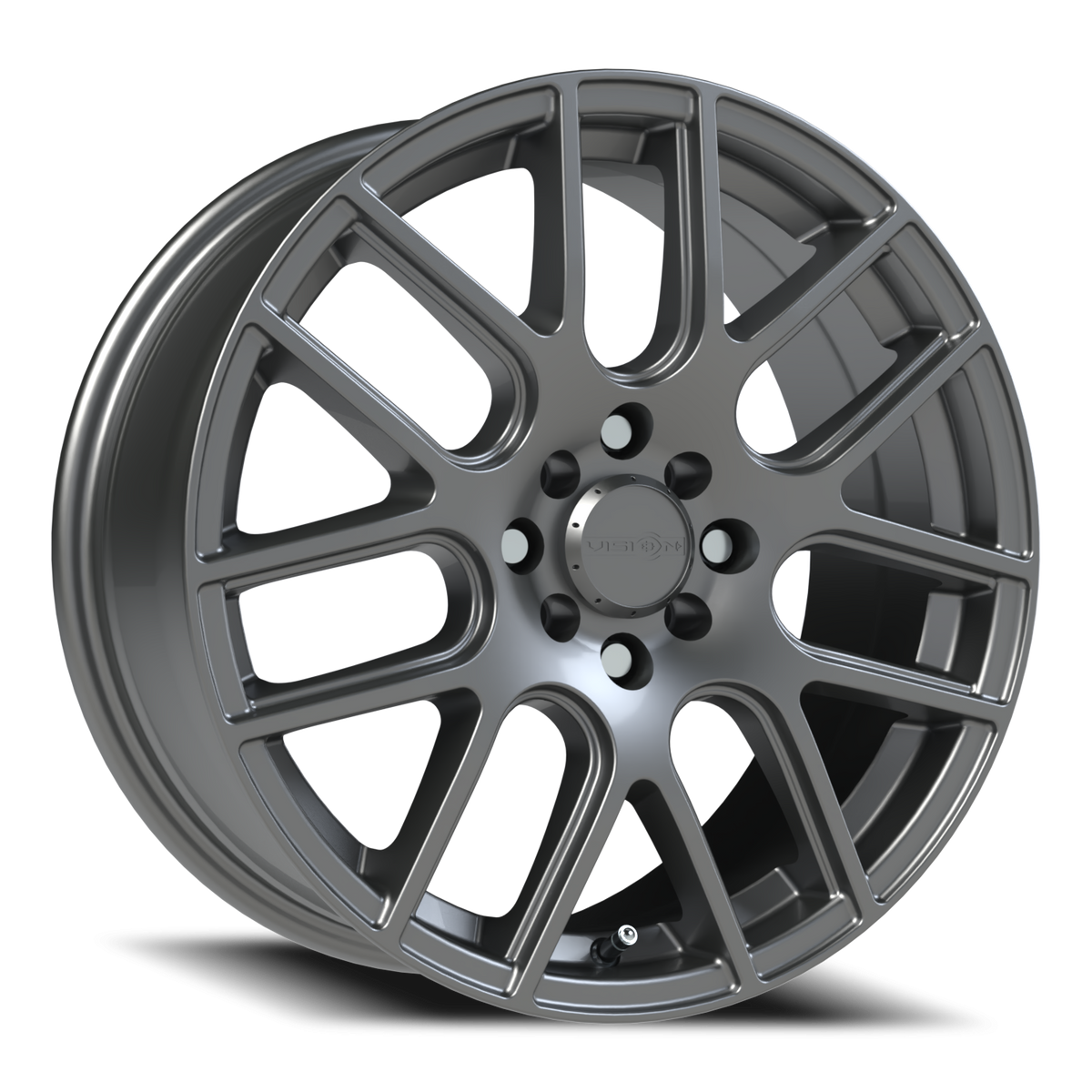 Vision Wheel 426H Gunmetal 17x7.5 +38 4x100mm 73.1mm - Wheelwiz