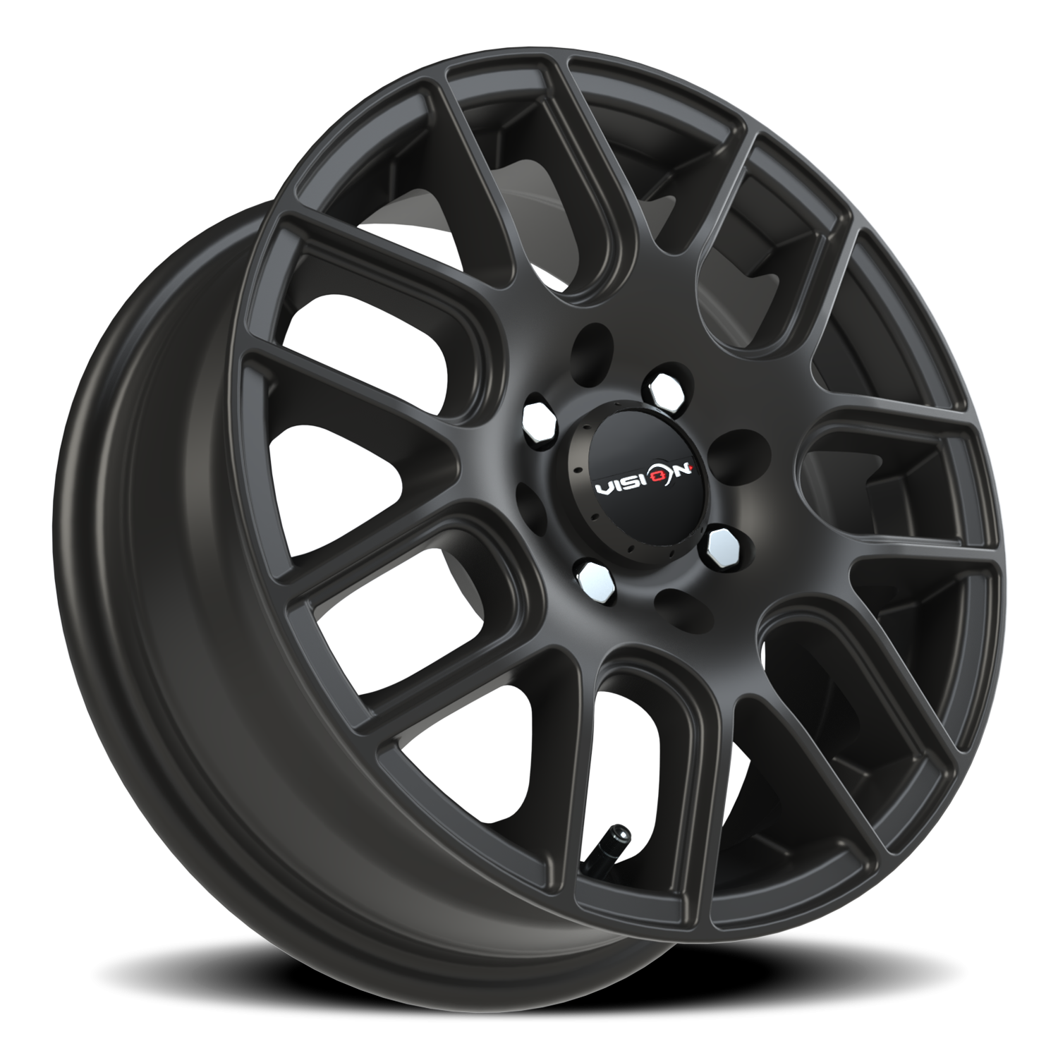 Vision Wheel 426H Matte Black 14x5.5 +38 4x100mm 73.1mm - Wheelwiz