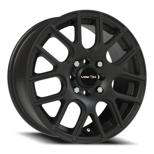 Vision Wheel 426H Matte Black 15x6.5 +38 4x100mm 73.1mm - Wheelwiz