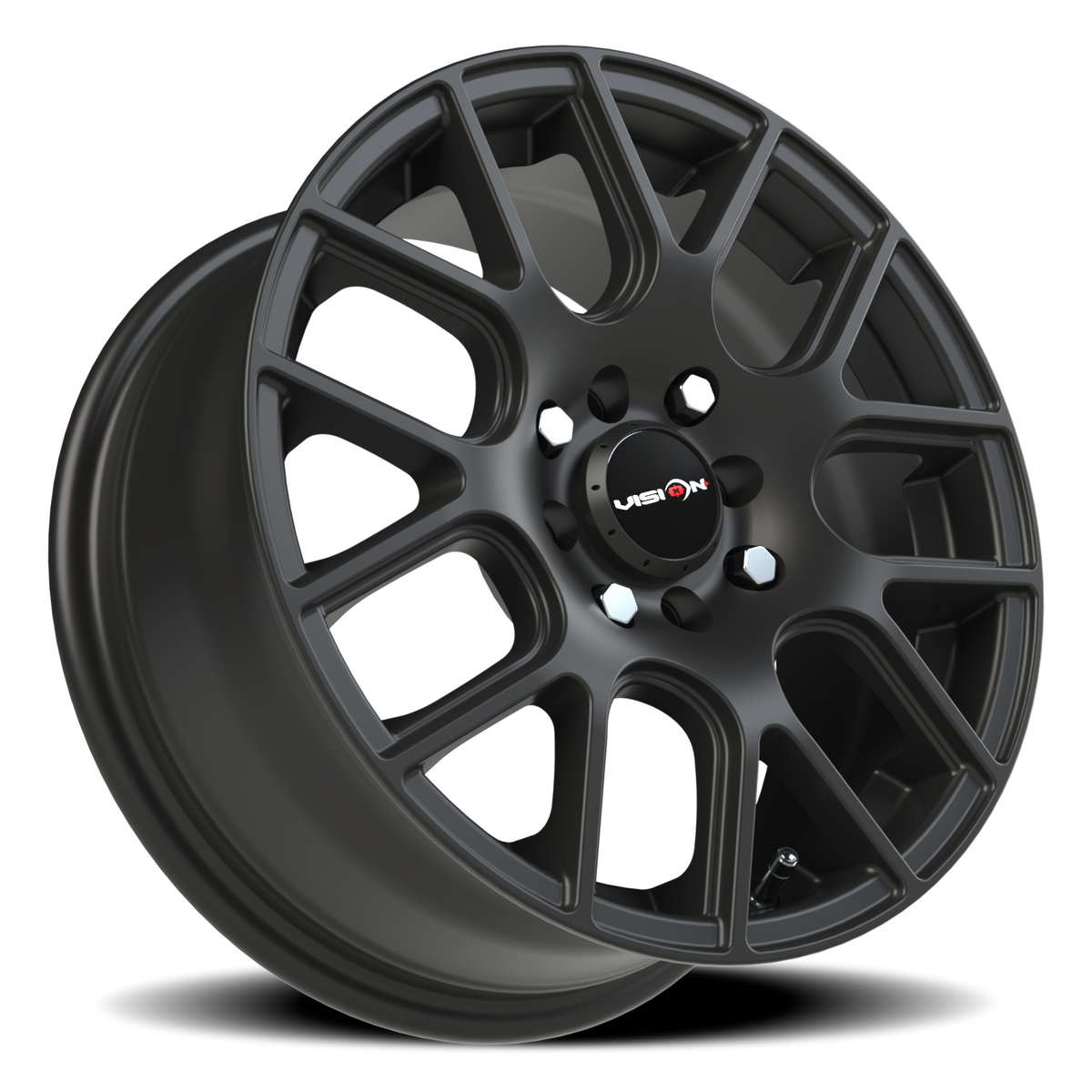 Vision Wheel 426H Matte Black 15x6.5 +38 4x100mm 73.1mm - Wheelwiz