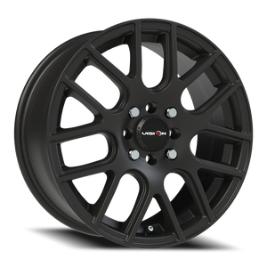 Vision Wheel 426H Matte Black 16x7 +42 4x100mm 73.1mm - Wheelwiz