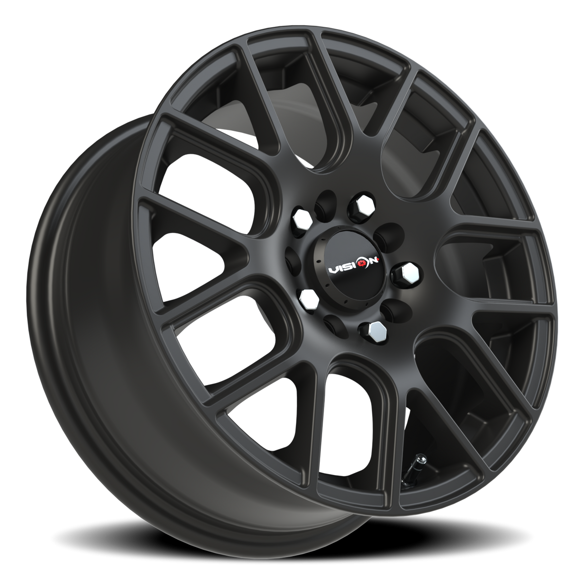 Vision Wheel 426H Matte Black 15x6.5 +38 5x108mm 73.1mm - Wheelwiz
