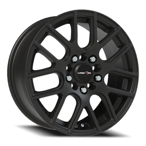 Vision Wheel 426H Matte Black 16x7 +38 5x114.3mm 73.1mm - Wheelwiz
