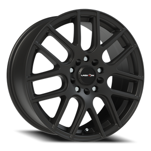 Vision Wheel 426H Matte Black 17x7.5 +38 5x112mm 72.6mm - Wheelwiz