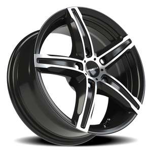 Vision Wheel 469 Gloss Black Machined Face 15x6.5 +38 5x108mm 73.1mm - Wheelwiz