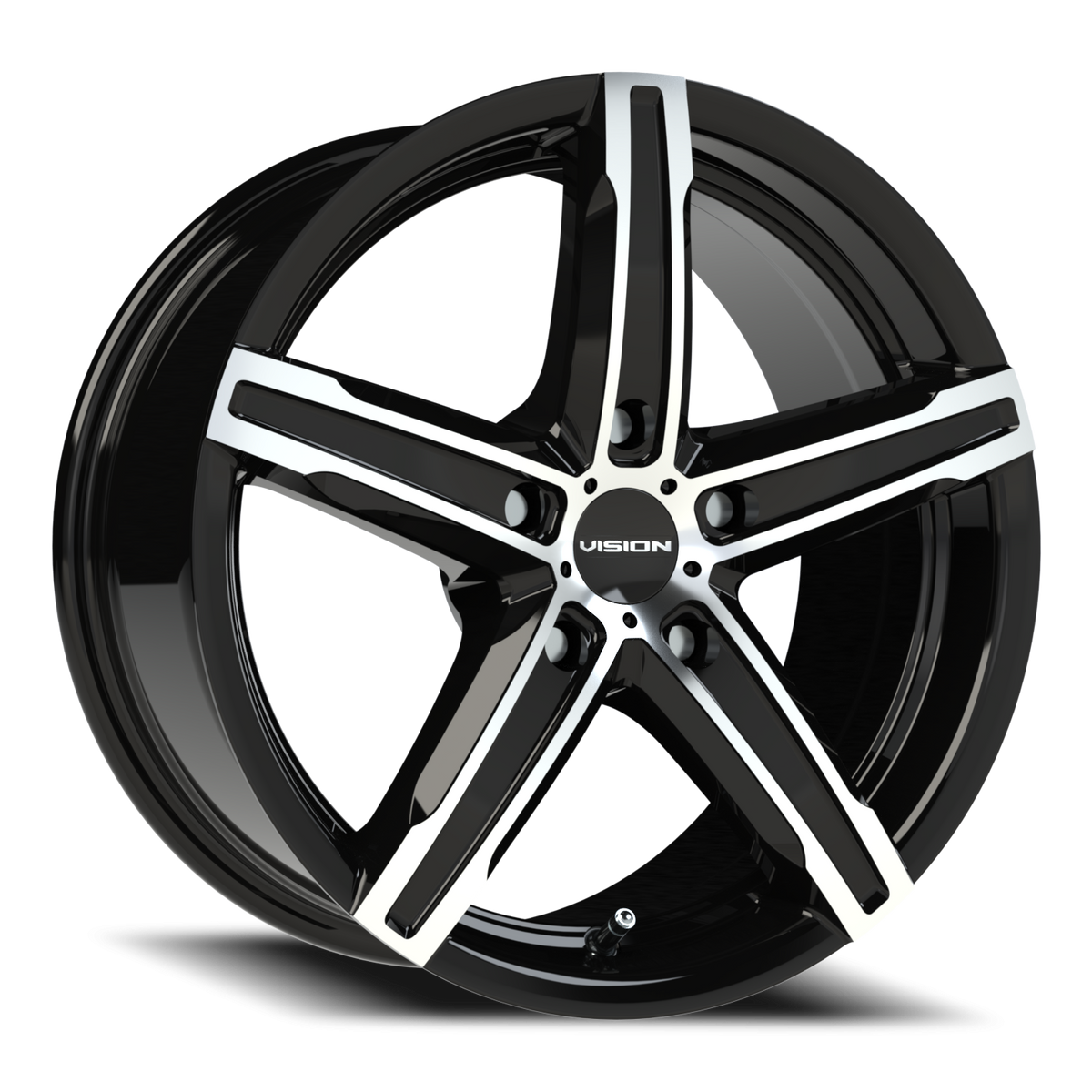 Vision Wheel 469 Gloss Black Machined Face 16x7.5 +34 5x115mm 73.1mm - Wheelwiz