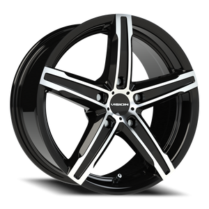 Vision Wheel 469 Gloss Black Machined Face 16x7.5 +34 5x115mm 73.1mm - Wheelwiz