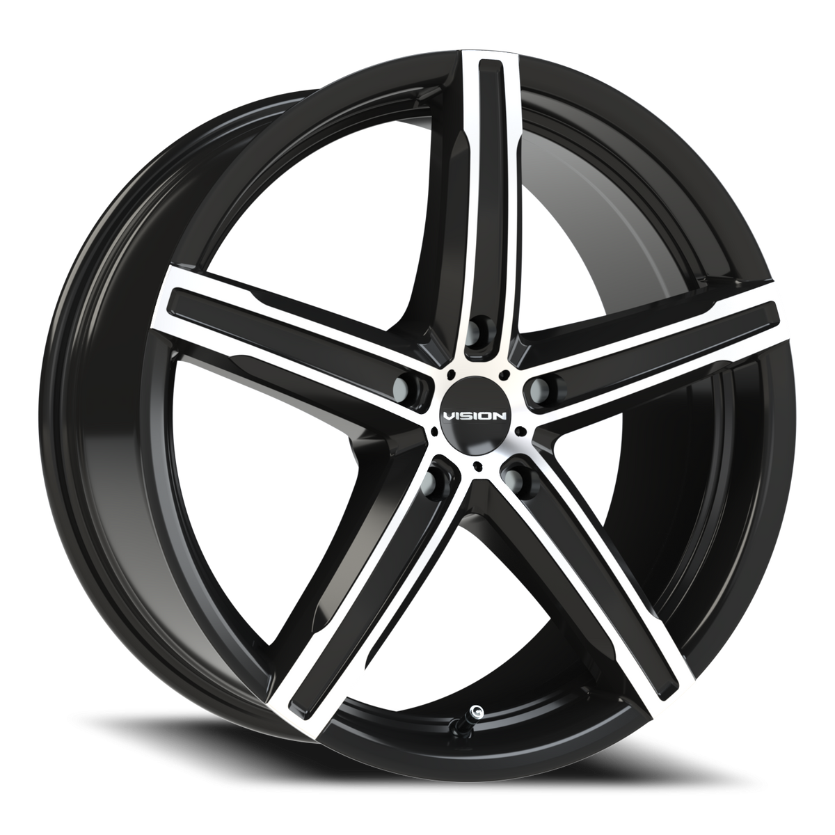 Vision Wheel 469 Gloss Black Machined Face 18x8 +38 5x114.3mm 73.1mm - Wheelwiz