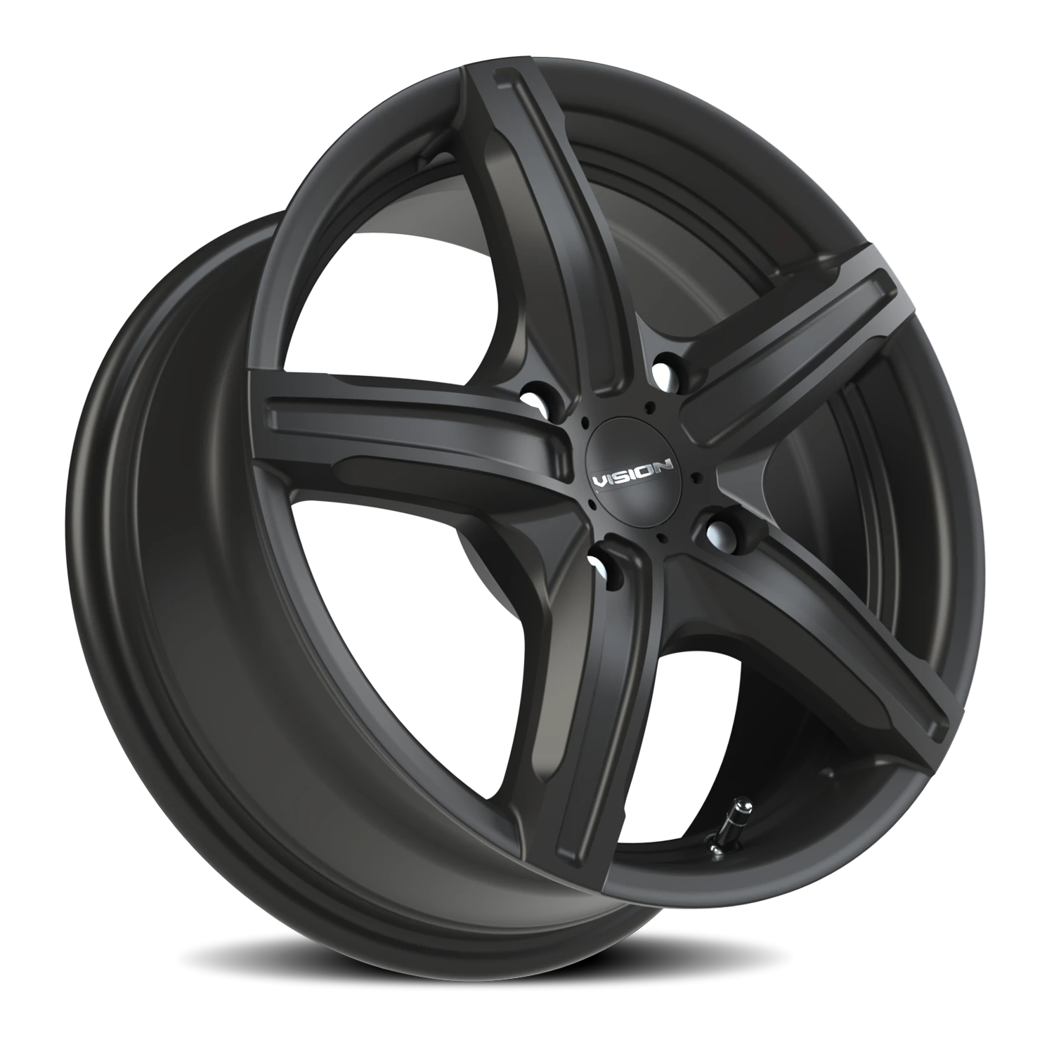 Vision Wheel 469 Satin Black 15x6.5 +38 4x114.3mm 73.1mm - Wheelwiz