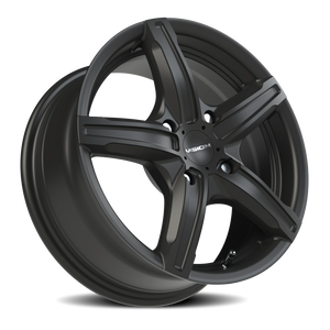 Vision Wheel 469 Satin Black 15x6.5 +38 4x114.3mm 73.1mm - Wheelwiz