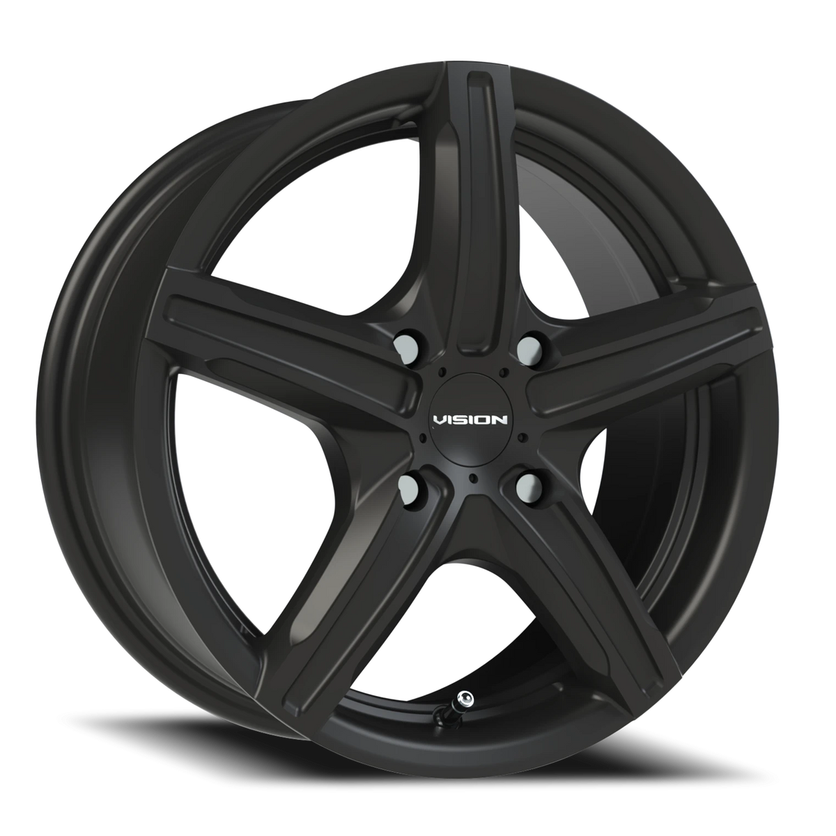 Vision Wheel 469 Satin Black 15x6.5 +38 4x100mm 73.1mm - Wheelwiz