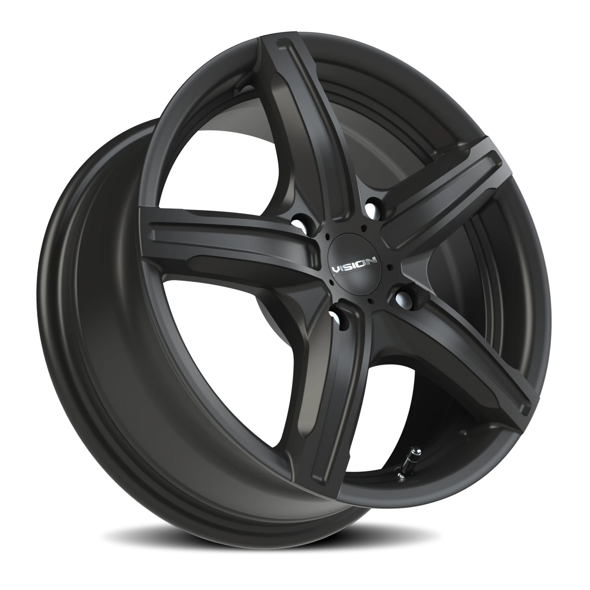 Vision Wheel 469 Satin Black 15x6.5 +38 4x100mm 73.1mm - Wheelwiz
