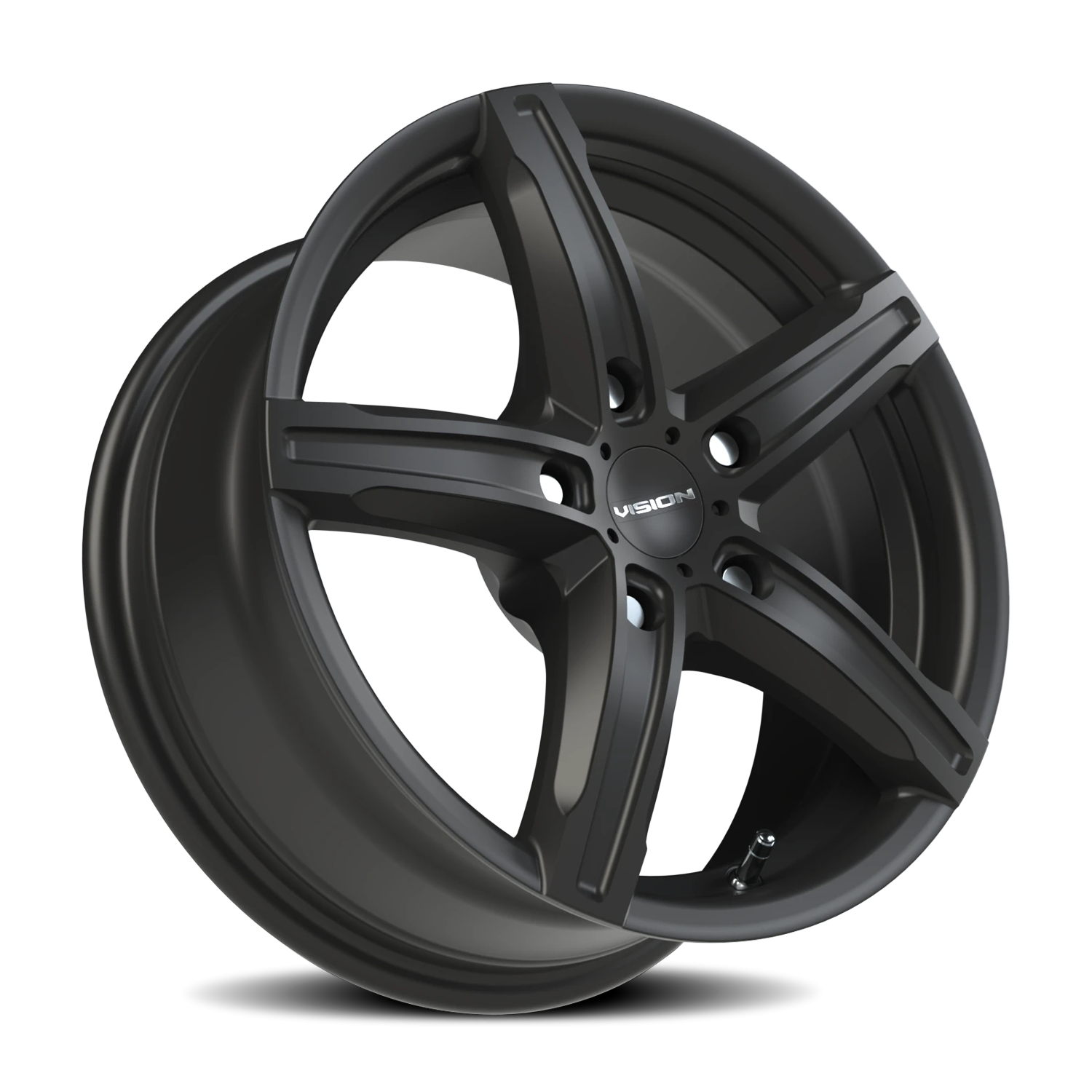 Vision Wheel 469 Satin Black 15x6.5 +38 5x108mm 73.1mm - Wheelwiz