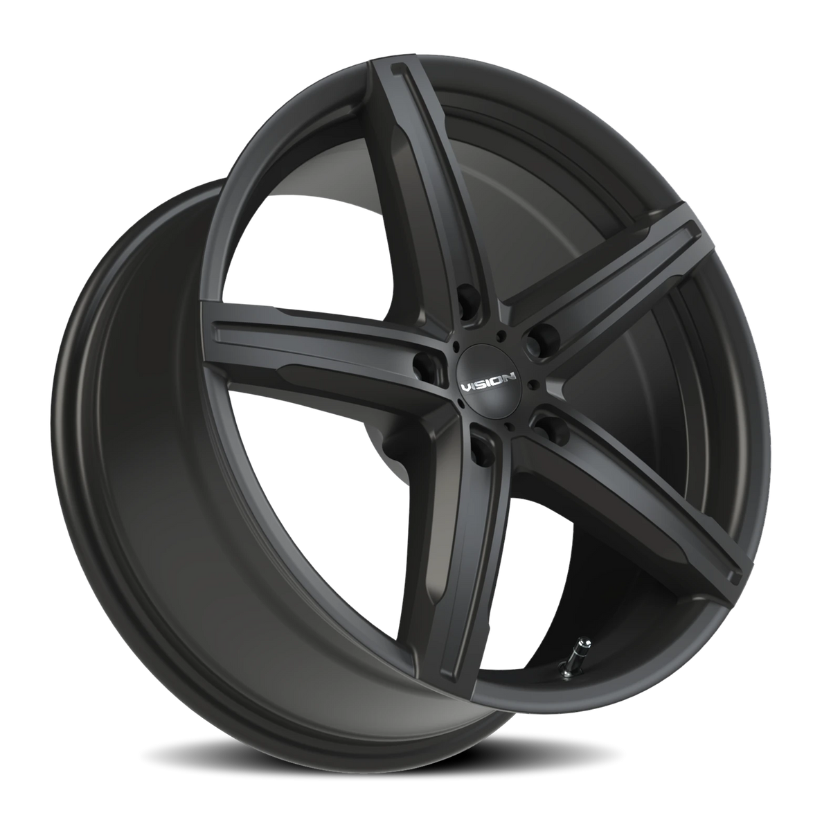 Vision Wheel 469 Satin Black 17x8 +38 5x112mm 73.1mm - Wheelwiz