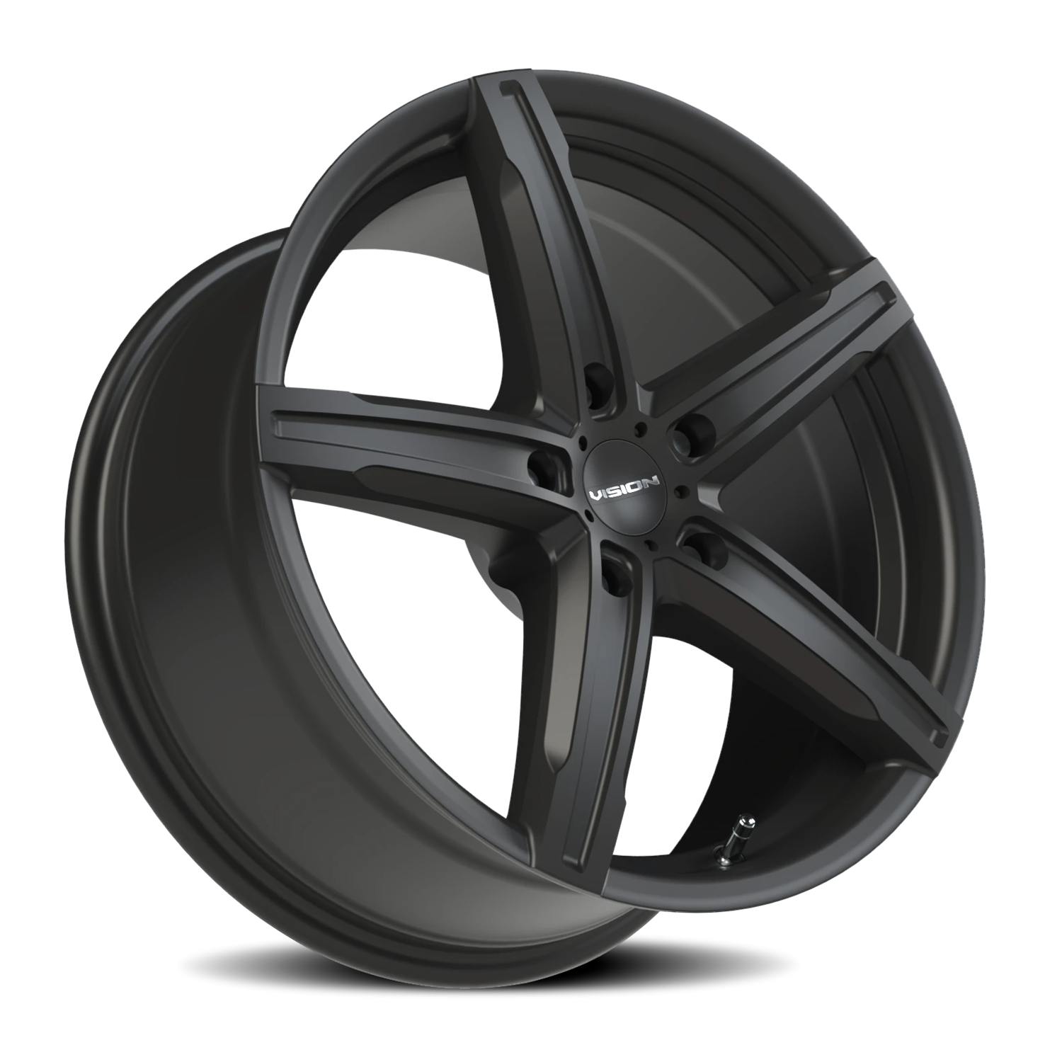 Vision Wheel 469 Satin Black 17x8 +38 5x112mm 73.1mm - Wheelwiz