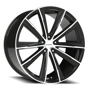 Vision Wheel 471V Gloss Black Machined Face 22x10.5 +25 5x115mm 73.1mm - Wheelwiz