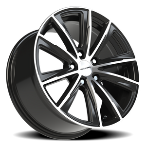 Vision Wheel 471V Gloss Black Machined Face 18x8.5 +20 5x120mm 74.1mm - Wheelwiz