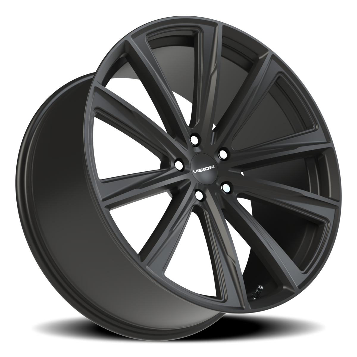 Vision Wheel 471V Satin Black 22x10.5 +20 5x120mm 74.1mm - Wheelwiz