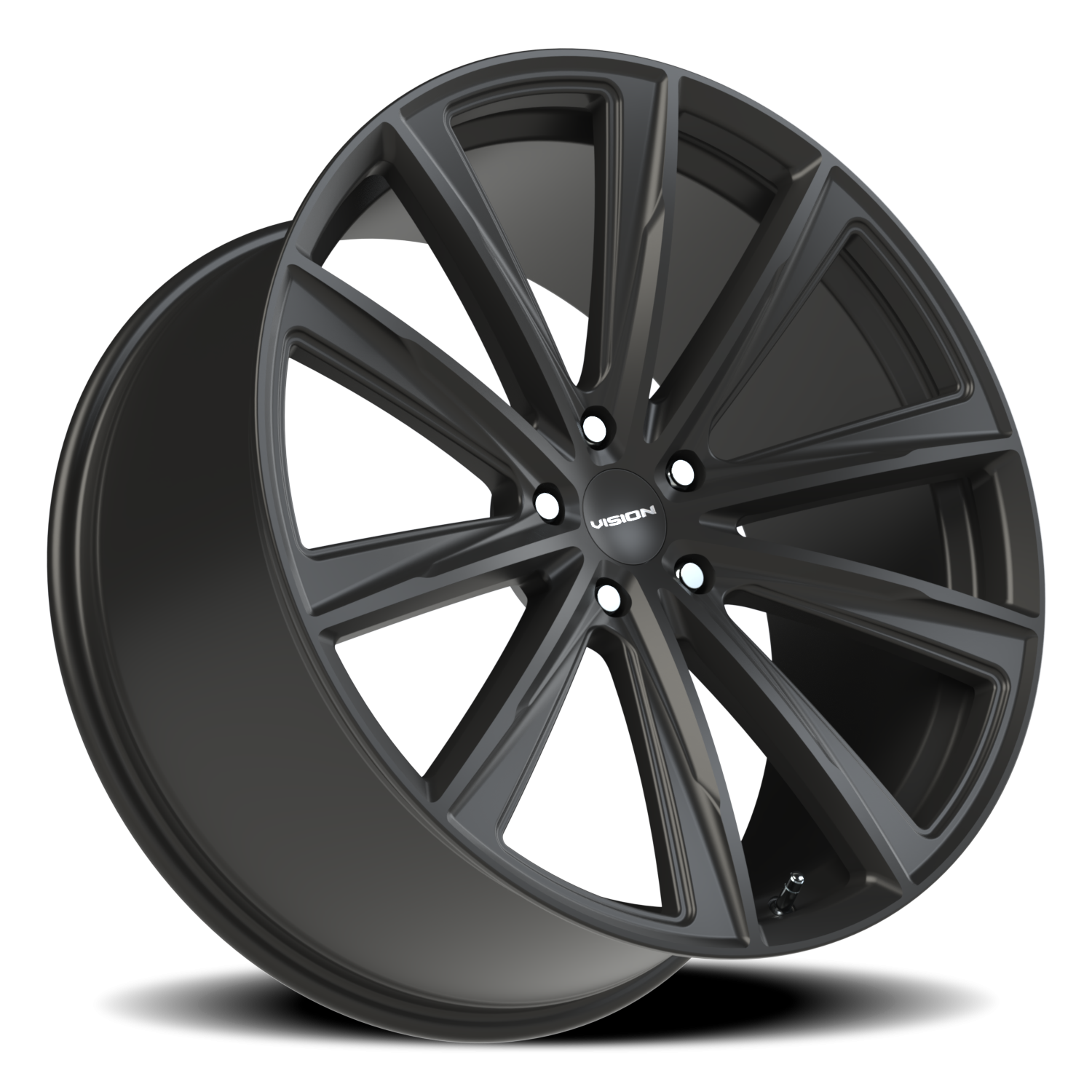 Vision Wheel 471V Satin Black 22x10.5 +20 5x120mm 74.1mm - Wheelwiz