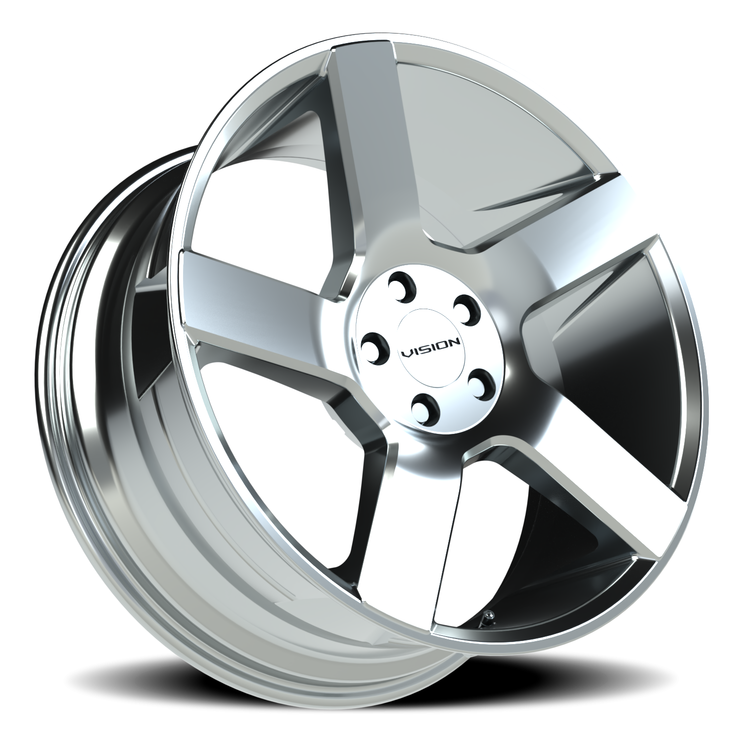 Vision Wheel 472V Chrome 20x9 +15 5x115mm 74.1mm - Wheelwiz