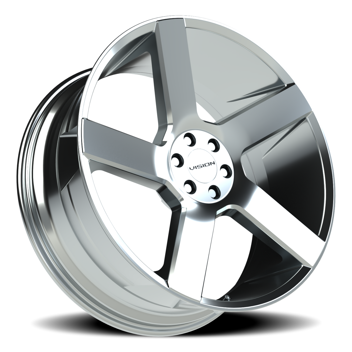 Vision Wheel 472V Chrome 22x9.5 +30 6x120mm 66.9mm - Wheelwiz