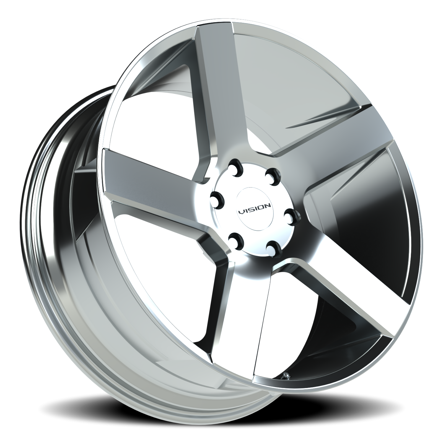 Vision Wheel 472V Chrome 22x9.5 +15 6x139.7mm 78.1mm - Wheelwiz
