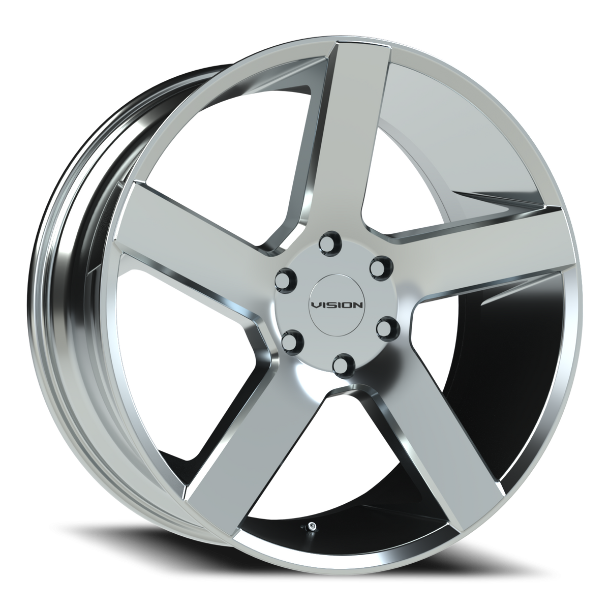 Vision Wheel 472V Chrome 22x9.5 +30 6x139.7mm 78.1mm - Wheelwiz