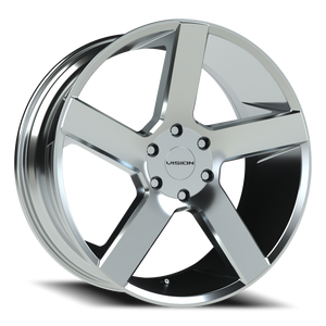 Vision Wheel 472V Chrome 22x9.5 +30 6x139.7mm 78.1mm - Wheelwiz