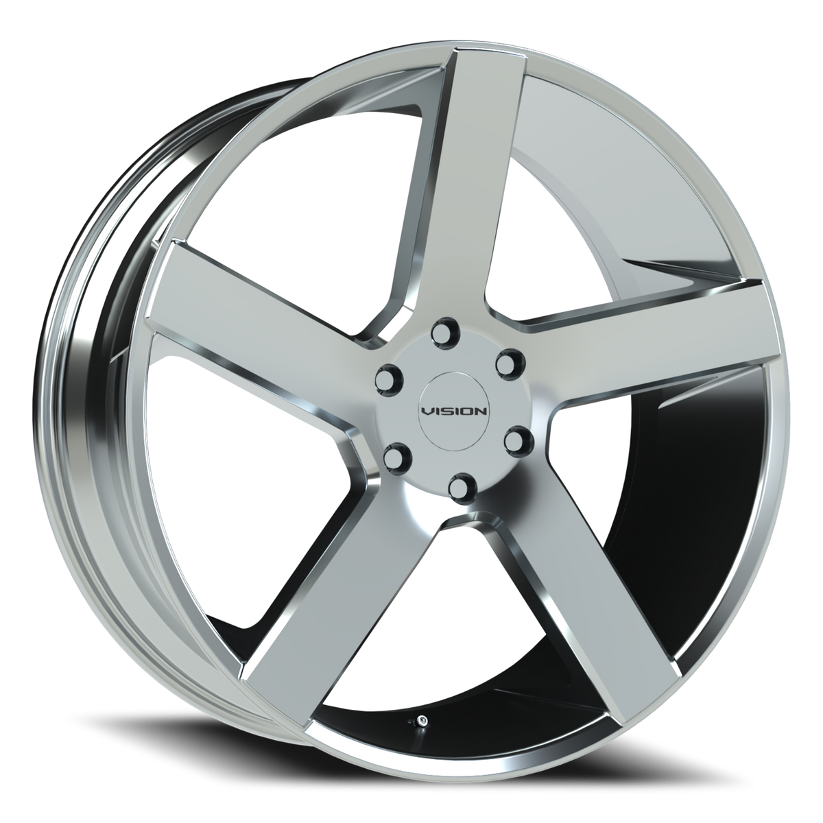 Vision Wheel 472V Chrome 24x9.5 +30 6x139.7mm 78.1mm - Wheelwiz