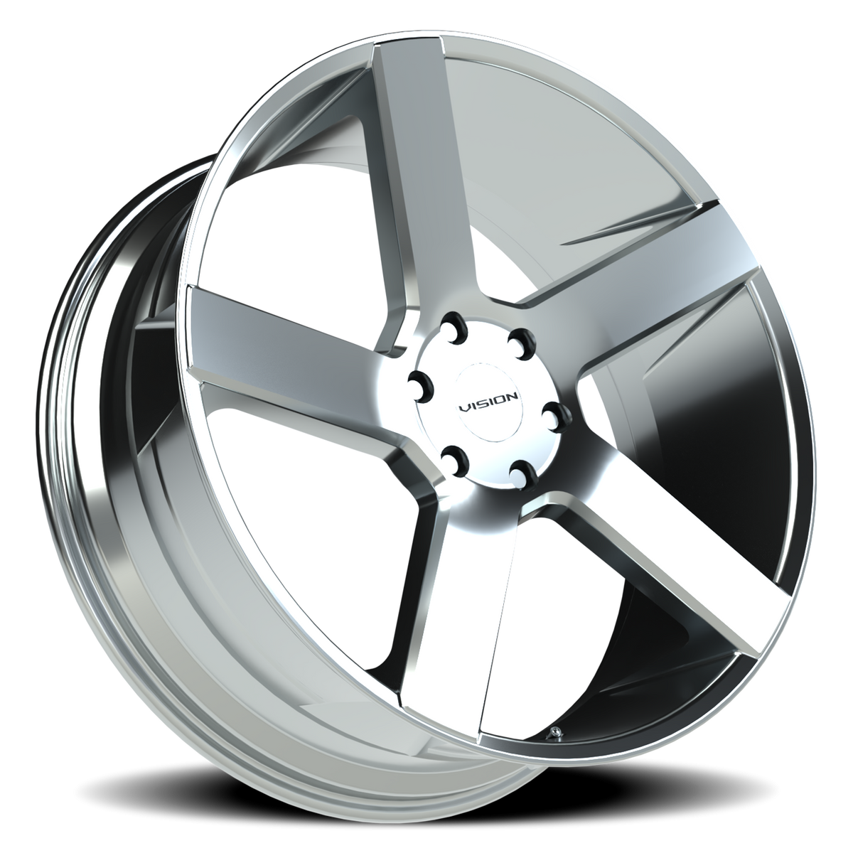 Vision Wheel 472V Chrome 24x9.5 +30 6x139.7mm 78.1mm - Wheelwiz