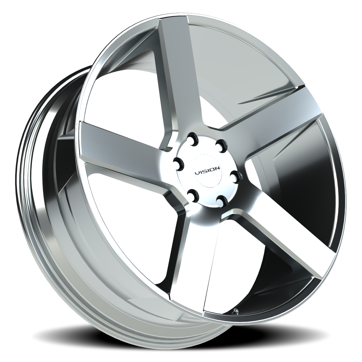 Vision Wheel 472V Chrome 24x9.5 +30 6x139.7mm 78.1mm - Wheelwiz