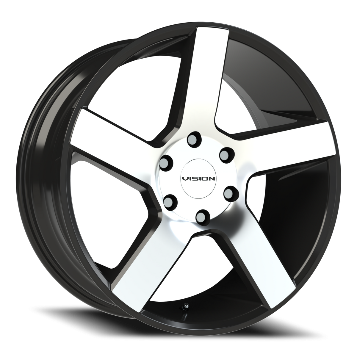 Vision Wheel 472V Gloss Black Machined Face 20x9 +30 6x132mm 74.5mm - Wheelwiz