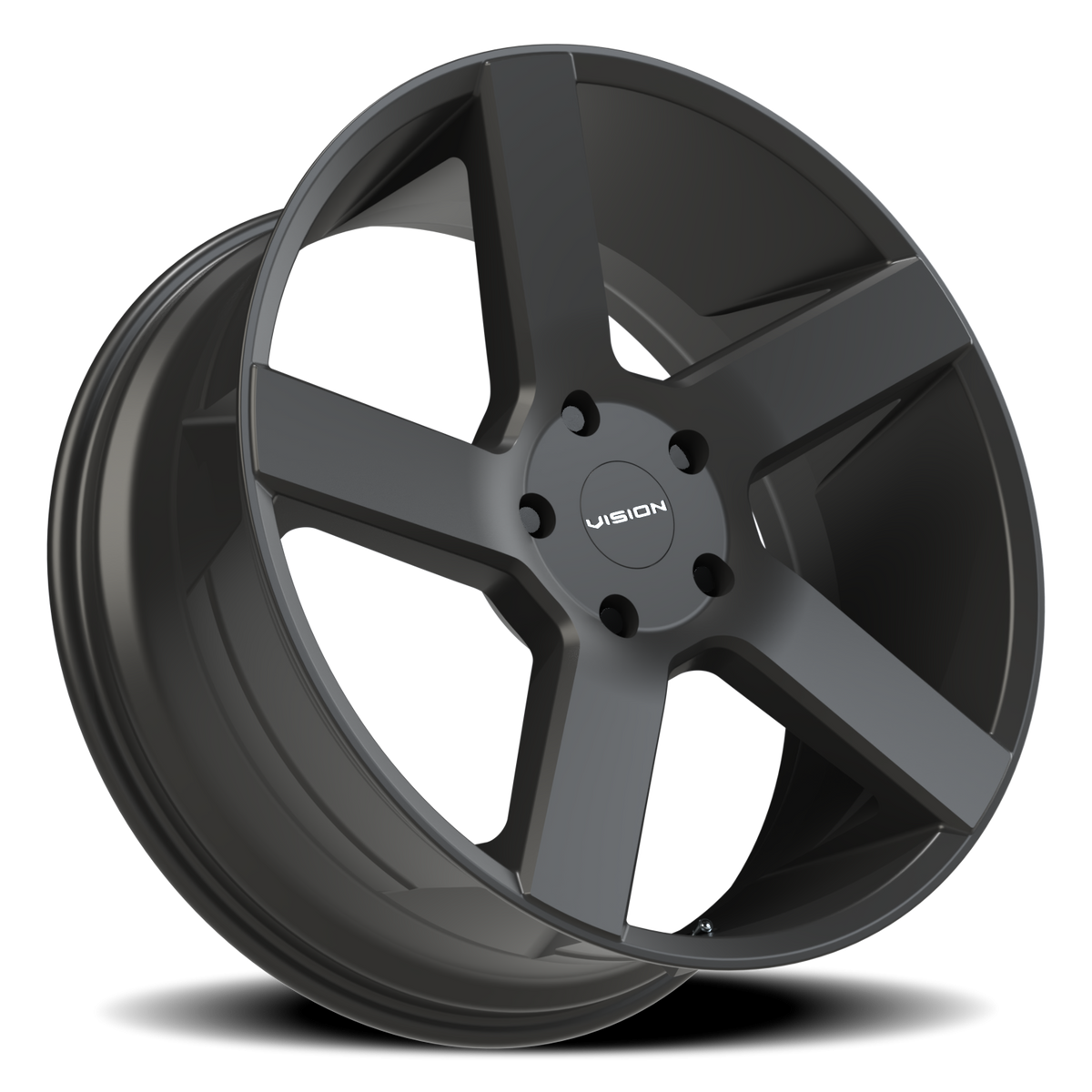 Vision Wheel 472V Satin Black 22x9.5 +8 5x139.7mm 77.8mm - Wheelwiz
