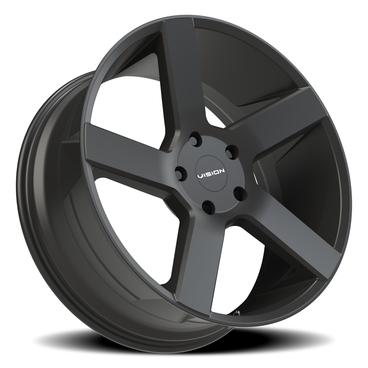 Vision Wheel 472V Satin Black 22x9.5 +8 5x139.7mm 77.8mm - Wheelwiz