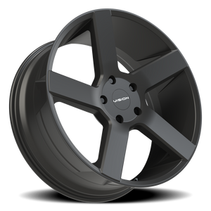Vision Wheel 472V Satin Black 22x9.5 +8 5x139.7mm 77.8mm - Wheelwiz