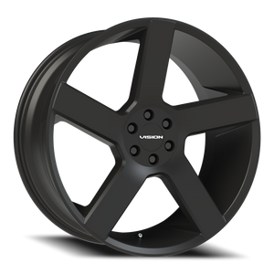 Vision Wheel 472V Satin Black 22x9.5 +30 6x120mm 66.9mm - Wheelwiz