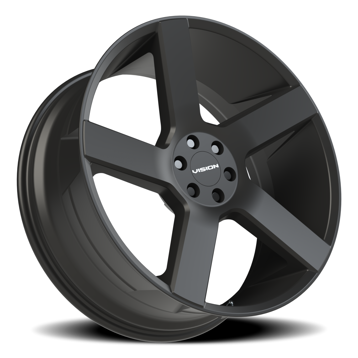 Vision Wheel 472V Satin Black 22x9.5 +30 6x120mm 66.9mm - Wheelwiz