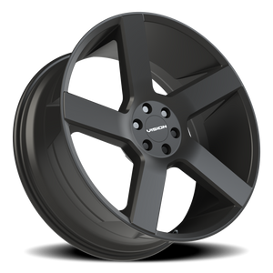 Vision Wheel 472V Satin Black 22x9.5 +30 6x120mm 66.9mm - Wheelwiz