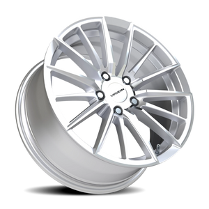 Vision Wheel 473 Hyper Silver Machined Face 17x8 +38 5x108mm 73.1mm - Wheelwiz