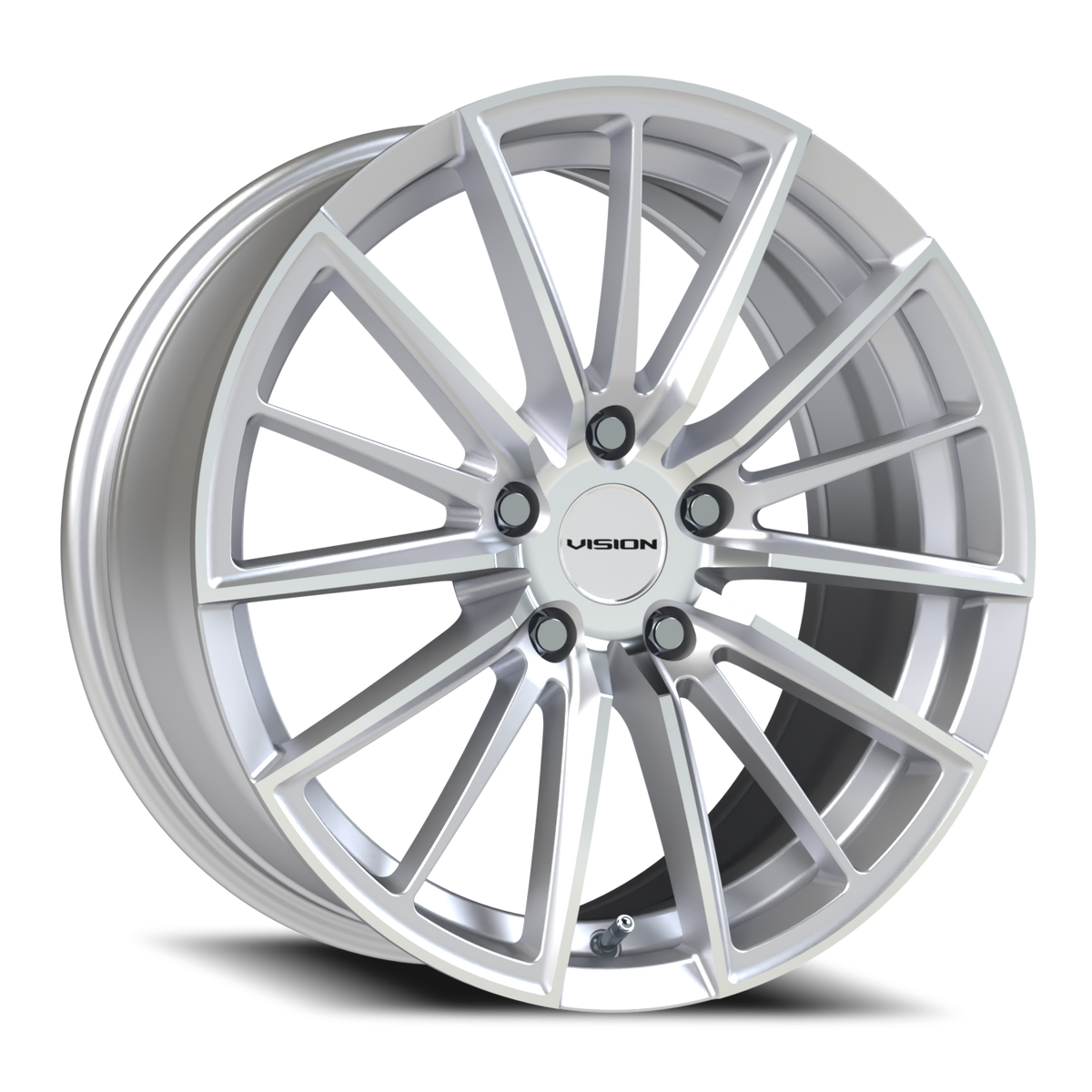 Vision Wheel 473 Hyper Silver Machined Face 18x8 +38 5x112mm 66.6mm - Wheelwiz