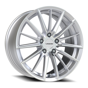 Vision Wheel 473 Hyper Silver Machined Face 18x8 +38 5x112mm 66.6mm - Wheelwiz