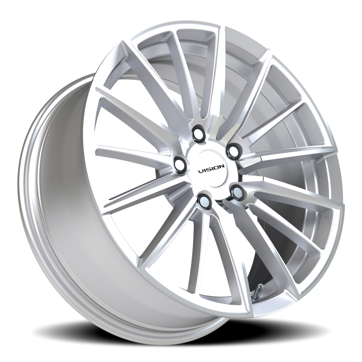 Vision Wheel 473 Hyper Silver Machined Face 18x8 +38 5x112mm 66.6mm - Wheelwiz