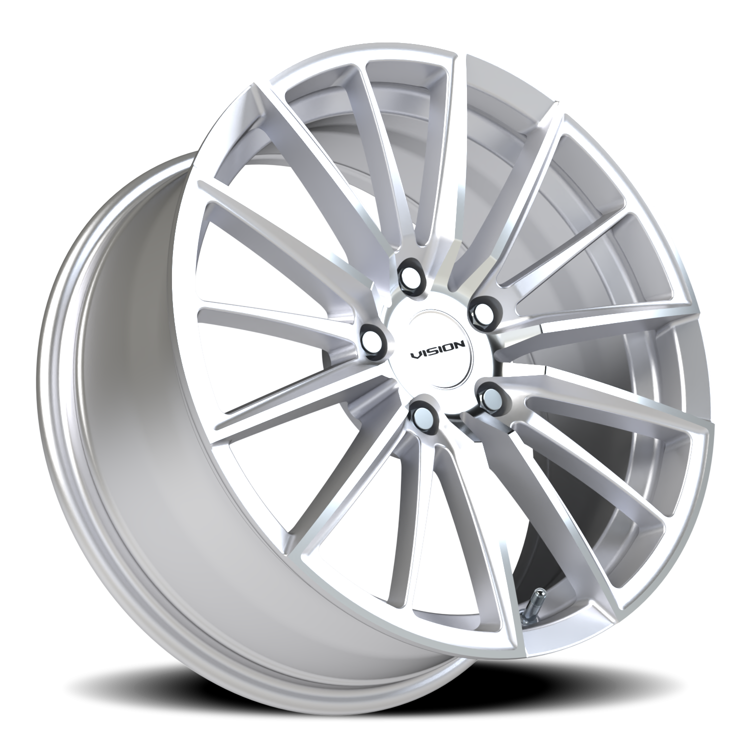 Vision Wheel 473 Hyper Silver Machined Face 18x8 +38 5x112mm 66.6mm - Wheelwiz