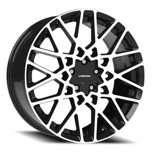 Vision Wheel 474 Gloss Black Machined Face 20x8.5 +35 5x120mm 73.1mm - Wheelwiz