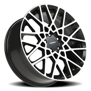 Vision Wheel 474 Gloss Black Machined Face 20x8.5 +35 5x120mm 73.1mm - Wheelwiz