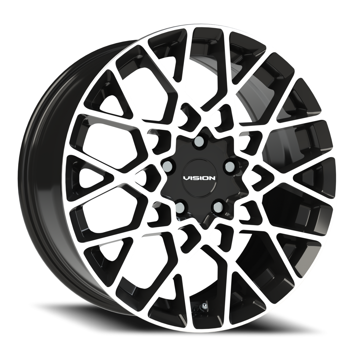 Vision Wheel 474 Gloss Black Machined Face 18x8 +38 5x114.3mm 73.1mm - Wheelwiz
