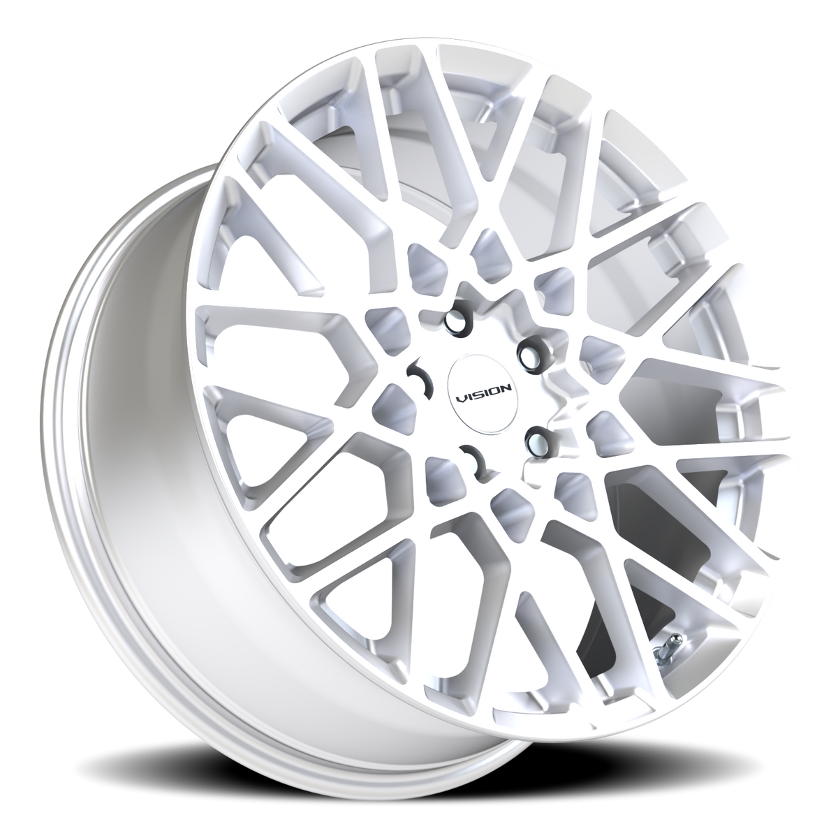 Vision Wheel 474 Hyper Silver 20x8.5 +35 5x112mm 73.1mm - Wheelwiz
