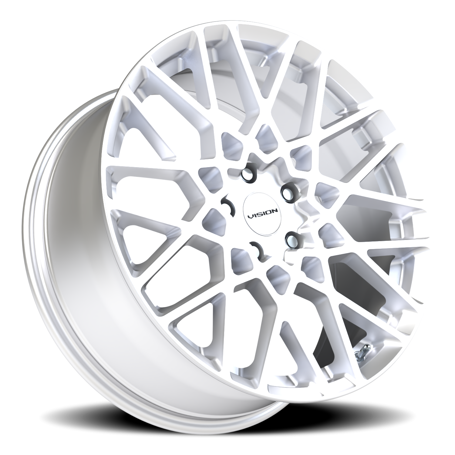 Vision Wheel 474 Hyper Silver 20x8.5 +35 5x112mm 73.1mm - Wheelwiz