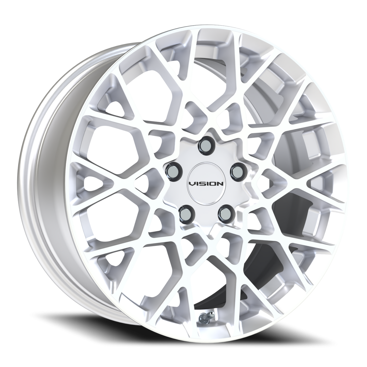 Vision Wheel 474 Hyper Silver 17x8 +38 5x108mm 73.1mm - Wheelwiz