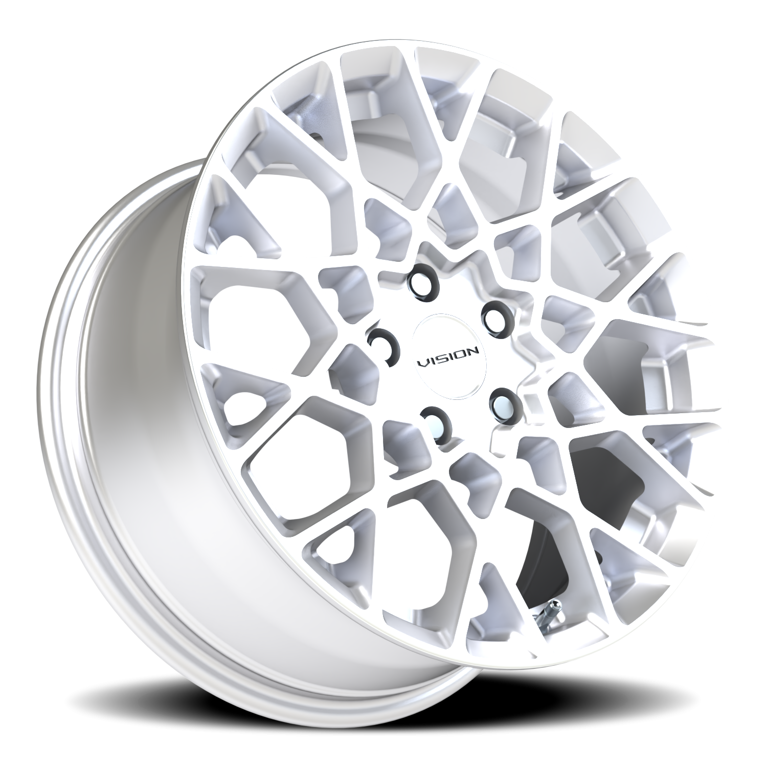 Vision Wheel 474 Hyper Silver 17x8 +38 5x108mm 73.1mm - Wheelwiz